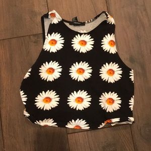 forever 21 sunflower crop top